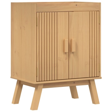 Dulap de bază pentru chiuvetă 114x43x73,5 cm Lemn masiv de pin - Img 2