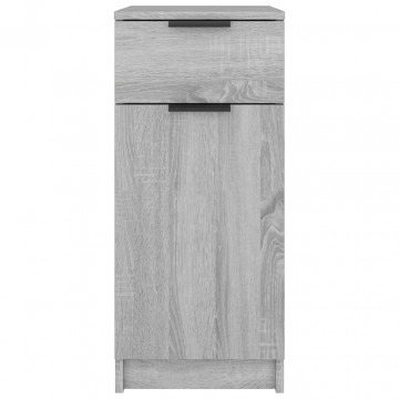 Dulap de birou, gri sonoma, 33,5x50x75 cm, lemn prelucrat - Img 5
