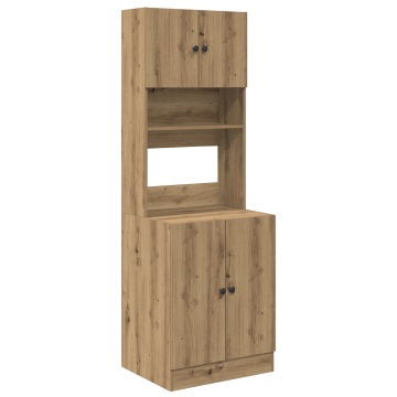Dulap de bucătărie din stejar artizanal 60x50x180 cm Lemn compus - Img 2