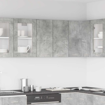 Dulap de bucătărie Gri Beton 60x31x60 cm Lemn de prelucrat - Img 3
