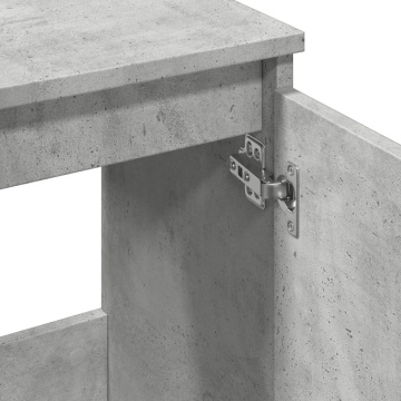 Dulap de chiuvetă, gri beton, 58x33x60 cm, lemn prelucrat - Img 7