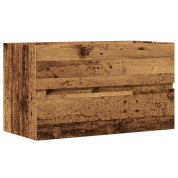 Dulap de chiuvetă, lemn vechi, 90x38,5x45 cm, lemn prelucrat - Img 2