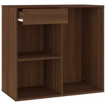 Dulap de cosmetice, stejar maro, 80x40x75 cm, lemn prelucrat - Img 2