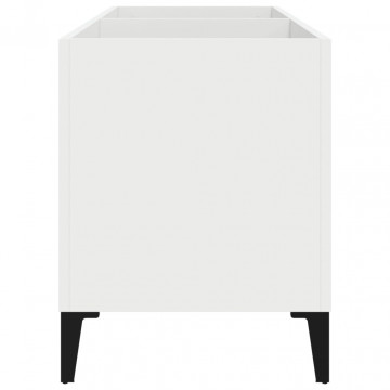 Dulap de discuri, alb, 74,5x38x48 cm, lemn prelucrat - Img 5