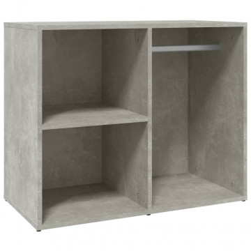 Dulap de dressing, gri beton, 80x40x65 cm, lemn compozit - Img 2