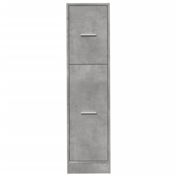 Dulap de farmacie, gri beton, 30x41x118 cm, lemn prelucrat - Img 8