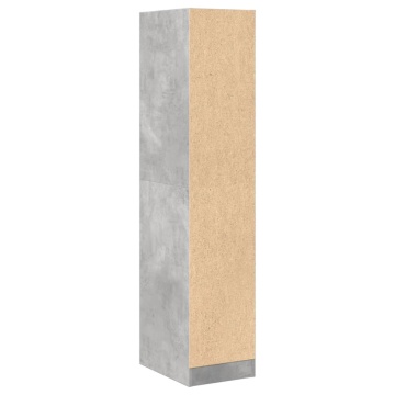 Dulap de farmacie, gri beton, 30x41x144,5 cm, lemn prelucrat - Img 6