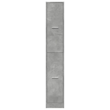 Dulap de farmacie, gri beton, 30x41x174,5 cm, lemn prelucrat - Img 8