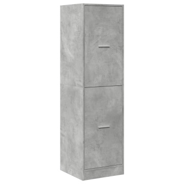 Dulap de farmacie, gri beton, 40x41x144,5 cm, lemn prelucrat - Img 3