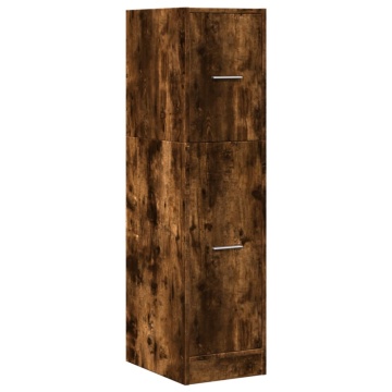 Dulap de farmacie stejar fumuriu, 30x41x118 cm, lemn prelucrat - Img 3