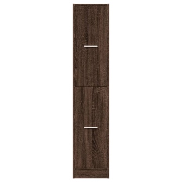 Dulap de farmacie, stejar maro, 30x41x144,5 cm, lemn prelucrat - Img 8