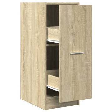 Dulap de farmacie, stejar sonoma, 30x41x77,5 cm lemn prelucrat - Img 2