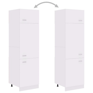 Dulap de frigider, alb, 60x57x207 cm, lemn prelucrat - Img 4