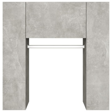 Dulap de hol, gri beton, 97,5x37x99 cm, lemn prelucrat - Img 6