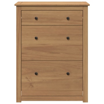 Dulap de pantofi „Panama”, 80x35x105 cm, lemn masiv de pin - Img 4