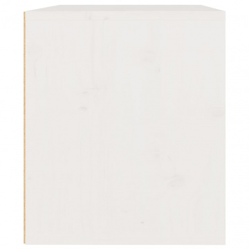 Dulap de perete, alb, 45x30x35 cm, lemn masiv de pin - Img 5
