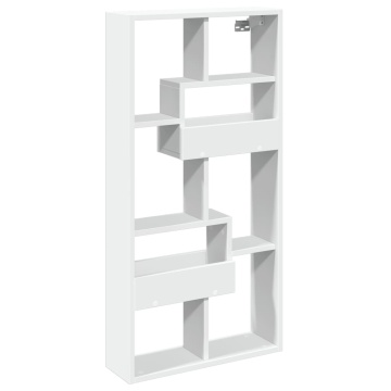 Dulap de perete, alb, 50x15x100 cm, lemn prelucrat - Img 2