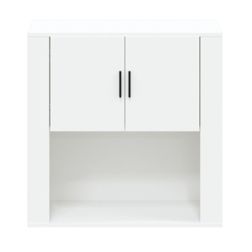 Dulap de perete, alb, 80x33x80 cm, lemn prelucrat - Img 3