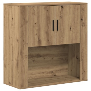Dulap de perete Artisan Oak 80x33x80 cm din lemn stratificat - Img 2