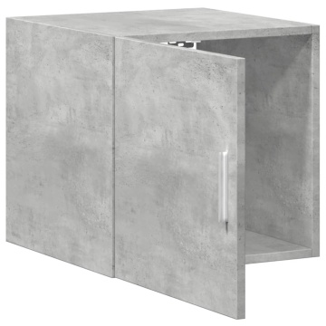Dulap de perete, gri beton, 40x42,5x40 cm, lemn prelucrat - Img 6