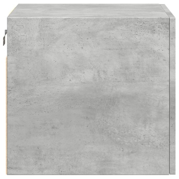 Dulap de perete, gri beton, 45x42,5x40 cm, lemn prelucrat - Img 8