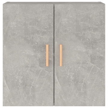 Dulap de perete, gri beton, 60x30x60 cm, lemn prelucrat - Img 8