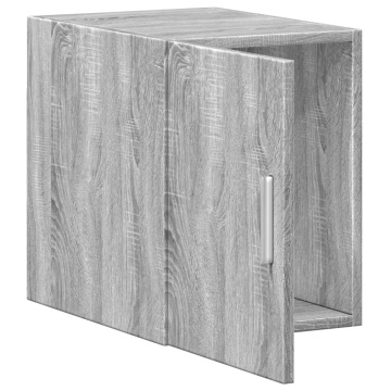 Dulap de perete, gri sonoma, 30x42,5x40 cm, lemn prelucrat - Img 7
