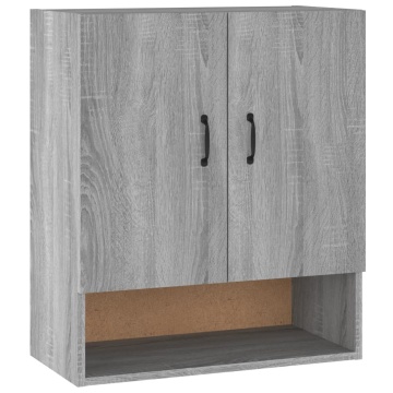 Dulap de perete, gri sonoma, 60x31x70 cm, lemn compozit - Img 2