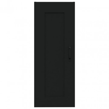 Dulap de perete, negru, 35x34x90 cm, lemn prelucrat - Img 8