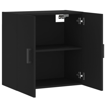 Dulap de perete, negru, 60x31x60 cm, lemn compozit - Img 5