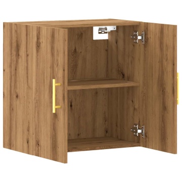 Dulap de perete, stejar artizanal, 60x31x60 cm, lemn prelucrat - Img 6