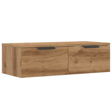 Dulap de perete, stejar artizanal, 68x30x20 cm, lemn prelucrat - Img 2