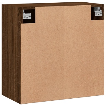 Dulap de perete, stejar maro, 60x31x60 cm, lemn compozit - Img 7