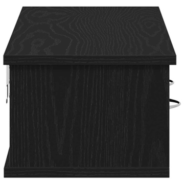 Dulap de perete Stejar negru 88x26x18,5 cm Lemn prelucrat - Img 6