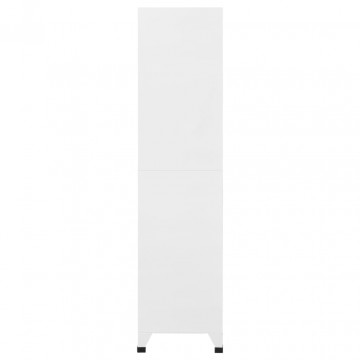 Dulap de vestiar, alb, 90x45x180 cm, oțel - Img 3