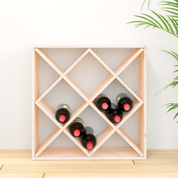 Dulap de vinuri, 62x25x62 cm, lemn masiv de pin - Img 3