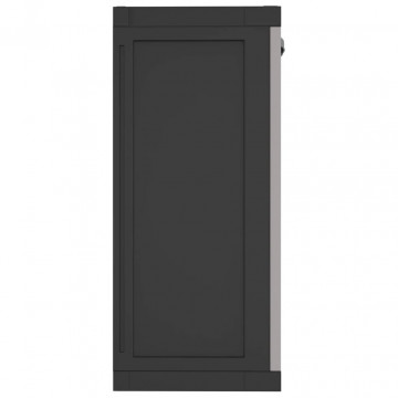 Dulap depozitare de exterior, gri și negru, 97x37x85 cm, PP - Img 8