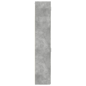 Dulap depozitare slim gri beton 40x42,5x225 cm lemn prelucrat - Img 6