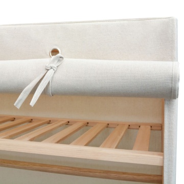 Dulap din material textil și lemn de pin 110 x 40 x 170 cm - Img 5