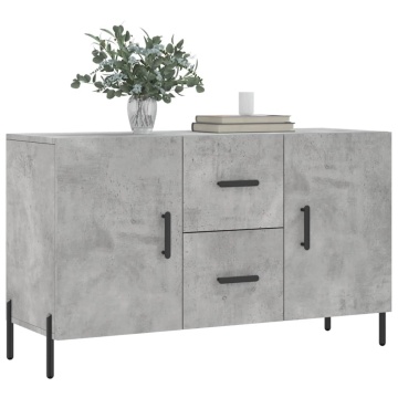 Dulap, gri beton, 100x36x60 cm, lemn compozit - Img 3