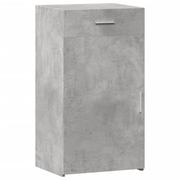 Dulap, gri beton, 50x42,5x93 cm, lemn prelucrat - Img 2