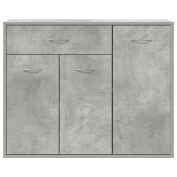 Dulap, gri beton, 88 x 30 x 70 cm, lemn prelucrat - Img 5