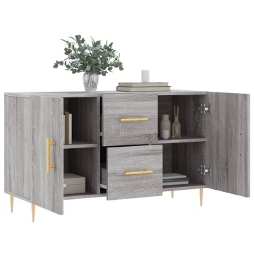 Dulap, gri sonoma, 100x36x60 cm, lemn compozit - Img 4