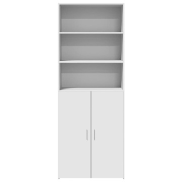Dulap înalt, alb, 70x42,5x185 cm, lemn prelucrat - Img 4