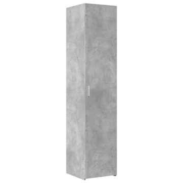 Dulap înalt, gri beton, 40x42,5x185 cm, lemn prelucrat - Img 2