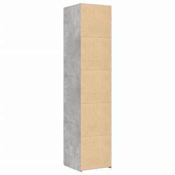 Dulap înalt, gri beton, 40x42,5x185 cm, lemn prelucrat - Img 5