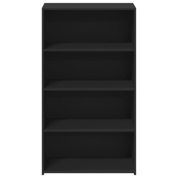 Dulap înalt, negru, 70x41x124 cm, lemn prelucrat - Img 4