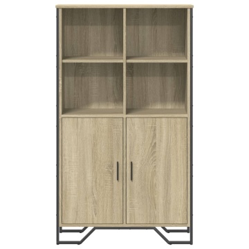 Dulap înalt, stejar sonoma, 79,5x35,5x137,5 cm, lemn prelucrat - Img 4