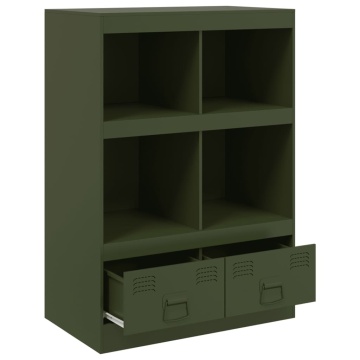Dulap înalt verde măslină 67x39x95 cm oțel - Img 6