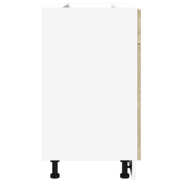 Dulap inferior cu sertar, stejar Sonoma, 80 x 46 x 81,5 cm, PAL - Img 5